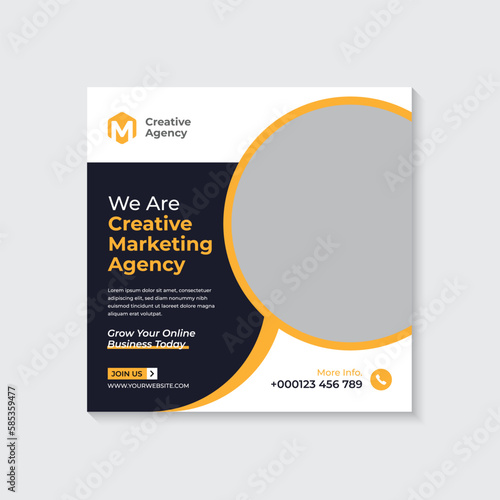 Free vector social media post design template