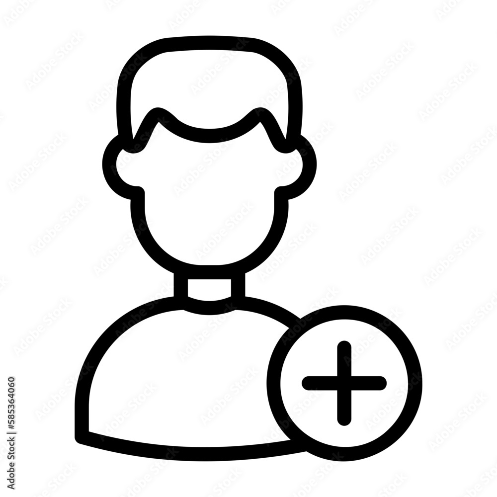 communication, man add icon