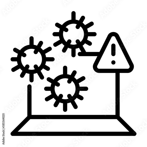 business 4, virus icon
