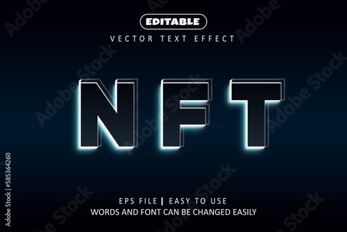 NFT light text effect