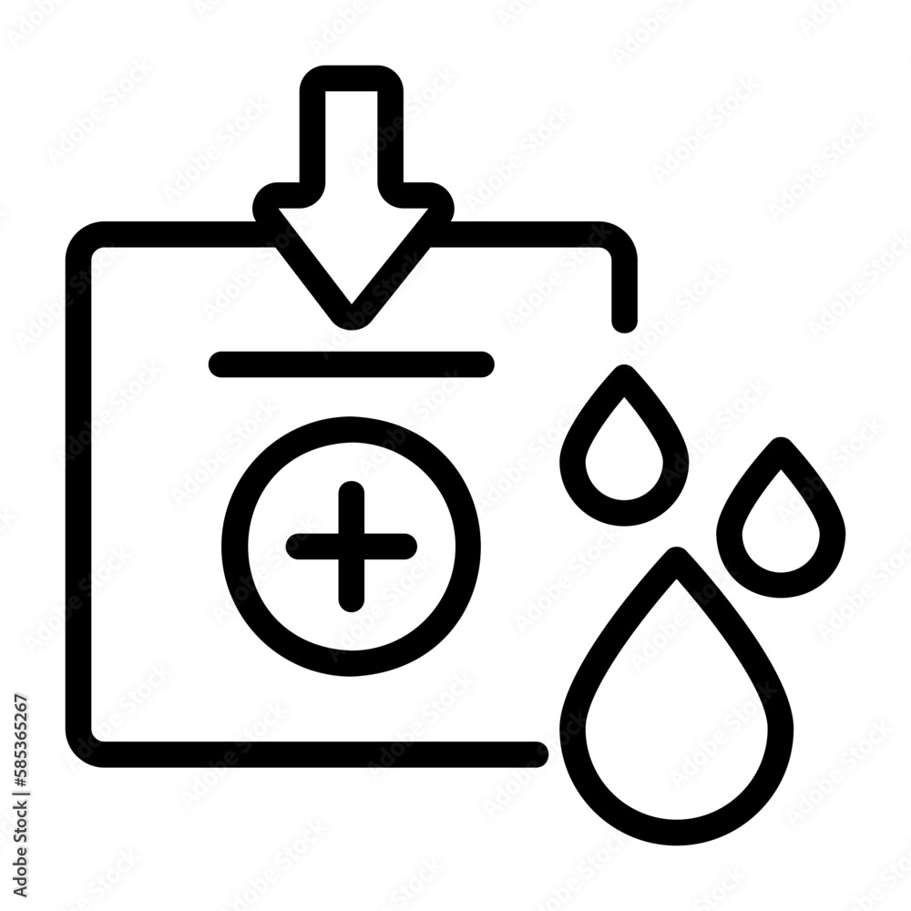 Obraz premium medical, donation blood icon