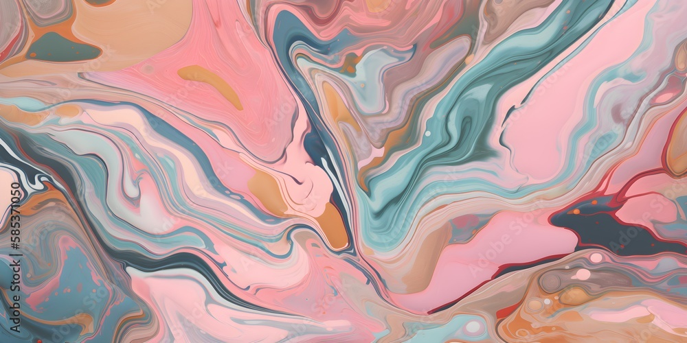 Multicolor Marble Patterned Texture Background | Generative AI Artwork 