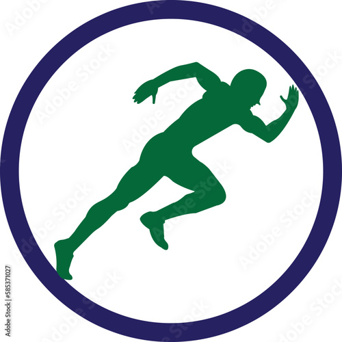 Physiotherapy treatment design template vector with people run. Colorful vector health. Physiotherapy clinic logo. Physiotherapy logo