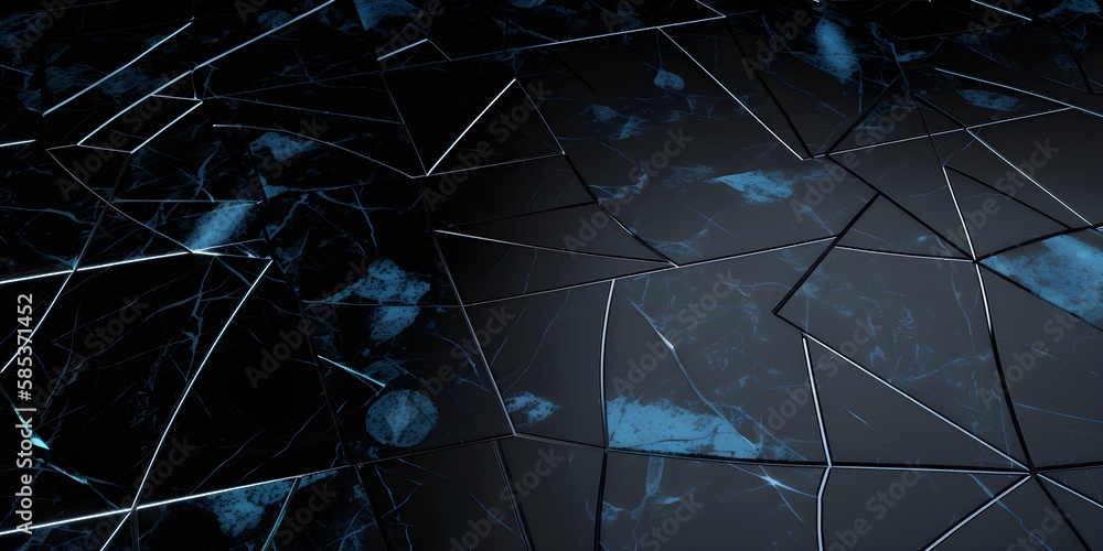 Black And Blue Marble Tile Patterned Texture Background | Generative AI Artwork Black And Blue Marble Tile Patterned Texture Background | Generative AI Artwork