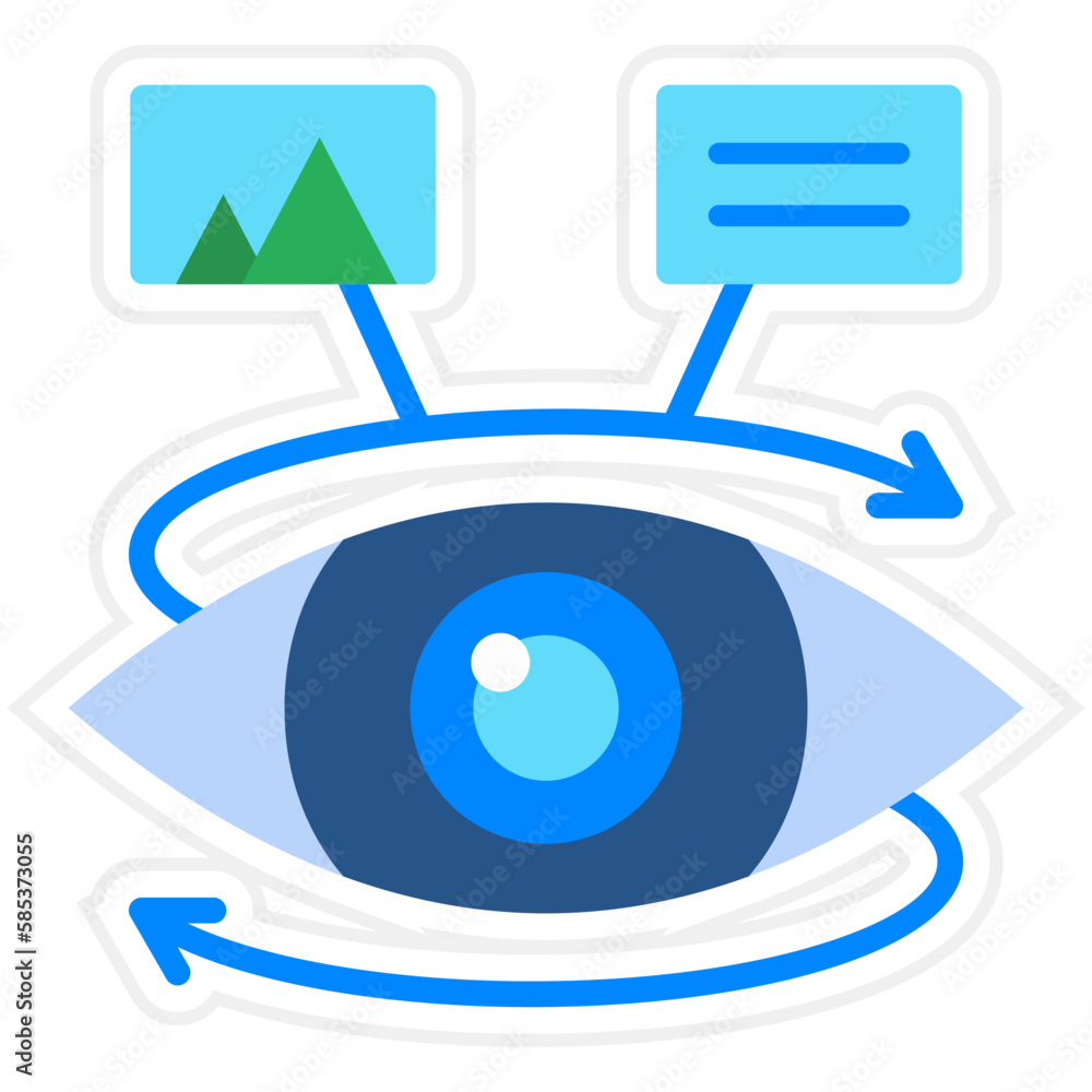 Eye Sticker Icon Eye Sticker Icon