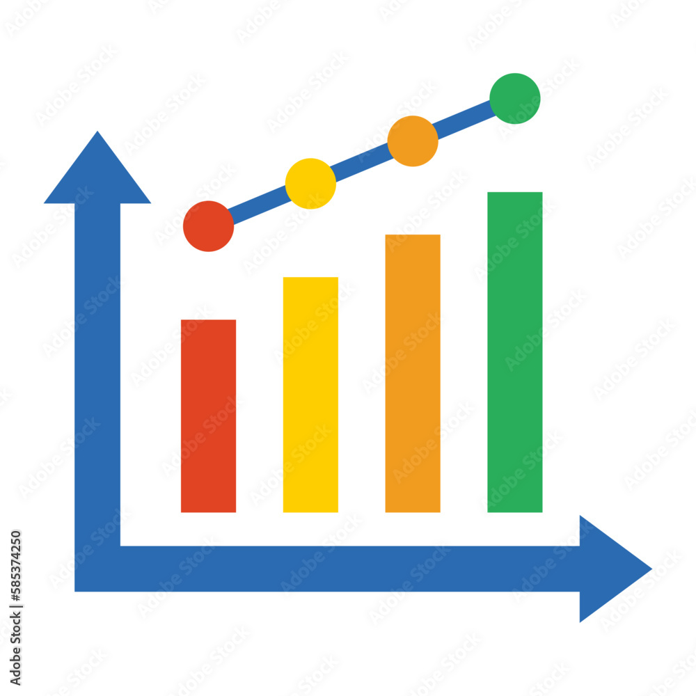 Graph Flat Icon Graph Flat Icon