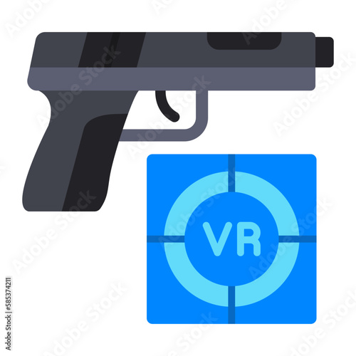 Shooting Game Flat Icon