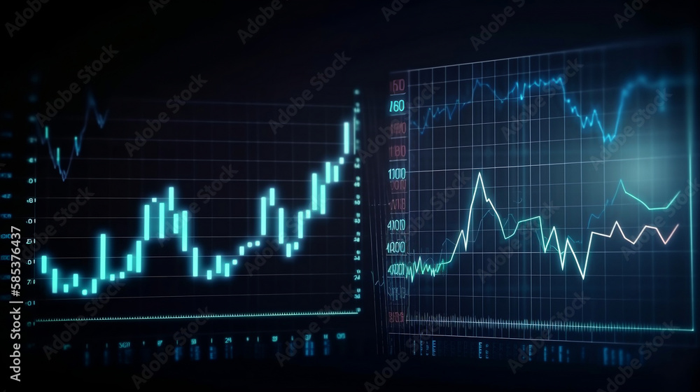 business economic charts with flashing effects, stock analysis, trading, cryptocurrencies, investments. generative ai
business economic charts with flashing effects, stock analysis, trading, cryptocurrencies, investments. generative ai