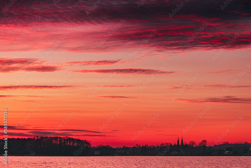 Obraz premium sunset in the mountains