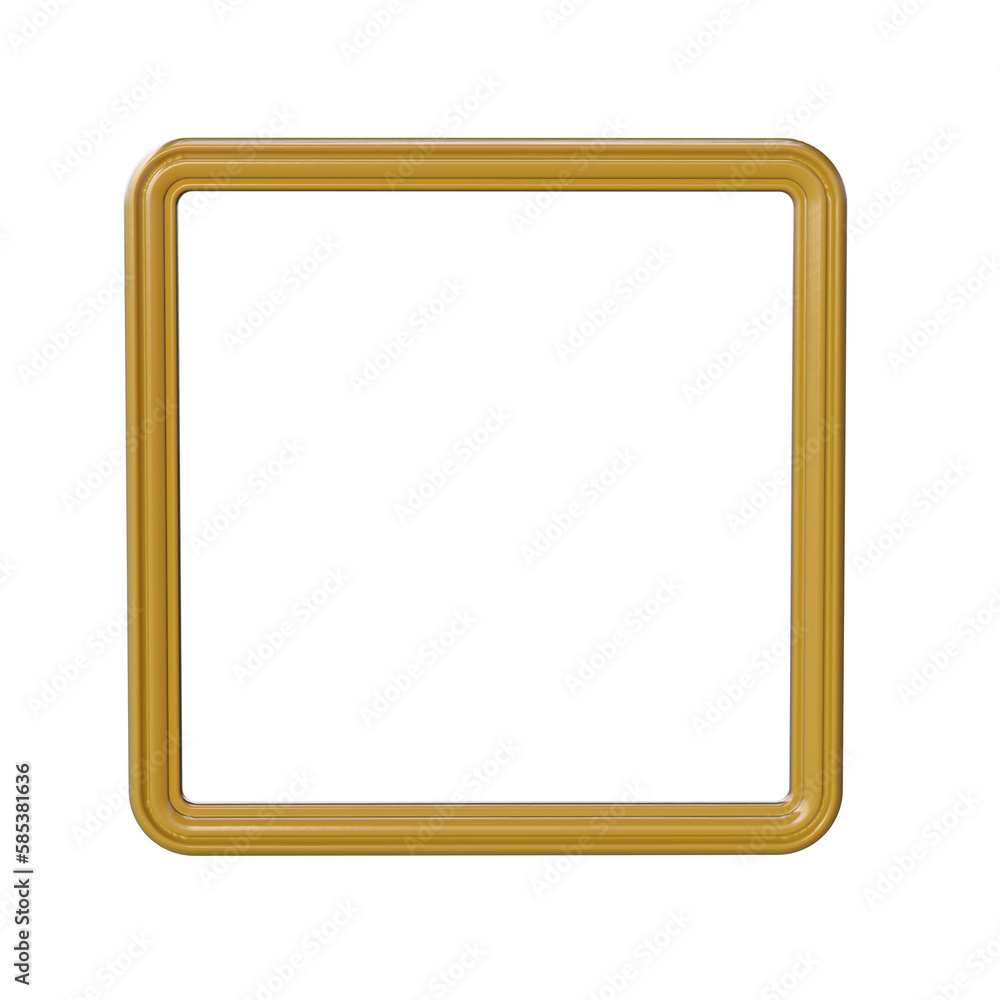 Photo Frame 3D render transparent background Photo Frame 3D render transparent background