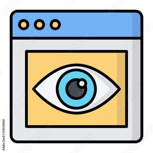 Monitoring Line Color Icon
