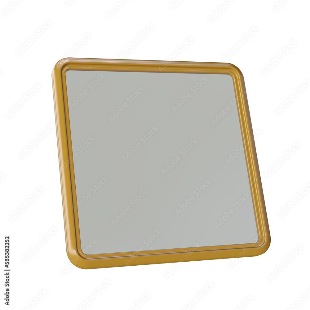 Photo Frame 3D render transparent background