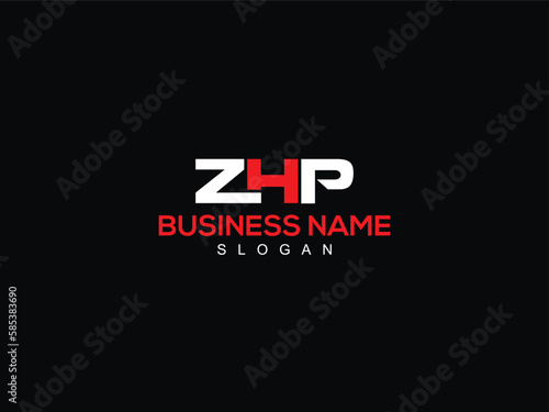 Initial Logo ZHP zh Business Letter, Minimal zhp Logo Design For Business photo