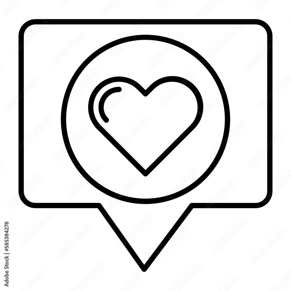 Like Outline Icon Like Outline Icon