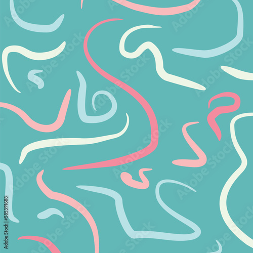 abstract hand drawn doodle background, seamless arch pattern with interesting shapes. vector illustration