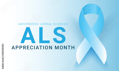 ALS (Amyotrophic lateral sclerosis) awareness month . vector Template  background, banner, card, poster photo