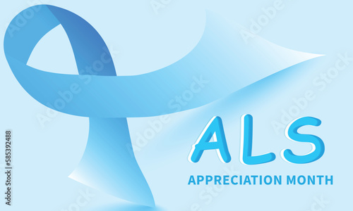 ALS (Amyotrophic lateral sclerosis) awareness month . vector Template  background, banner, card, poster