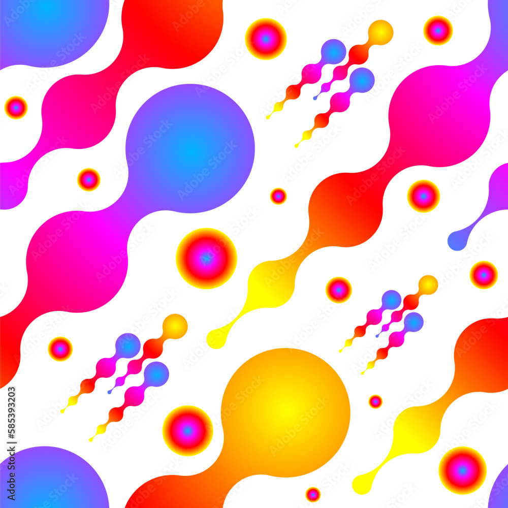 Colorful geometric pattern with gradient shapes