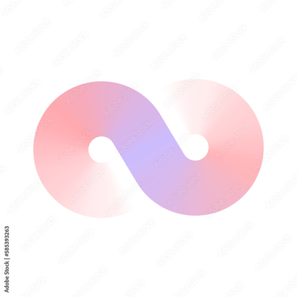 Infinity gradient geometric logo Infinity gradient geometric logo