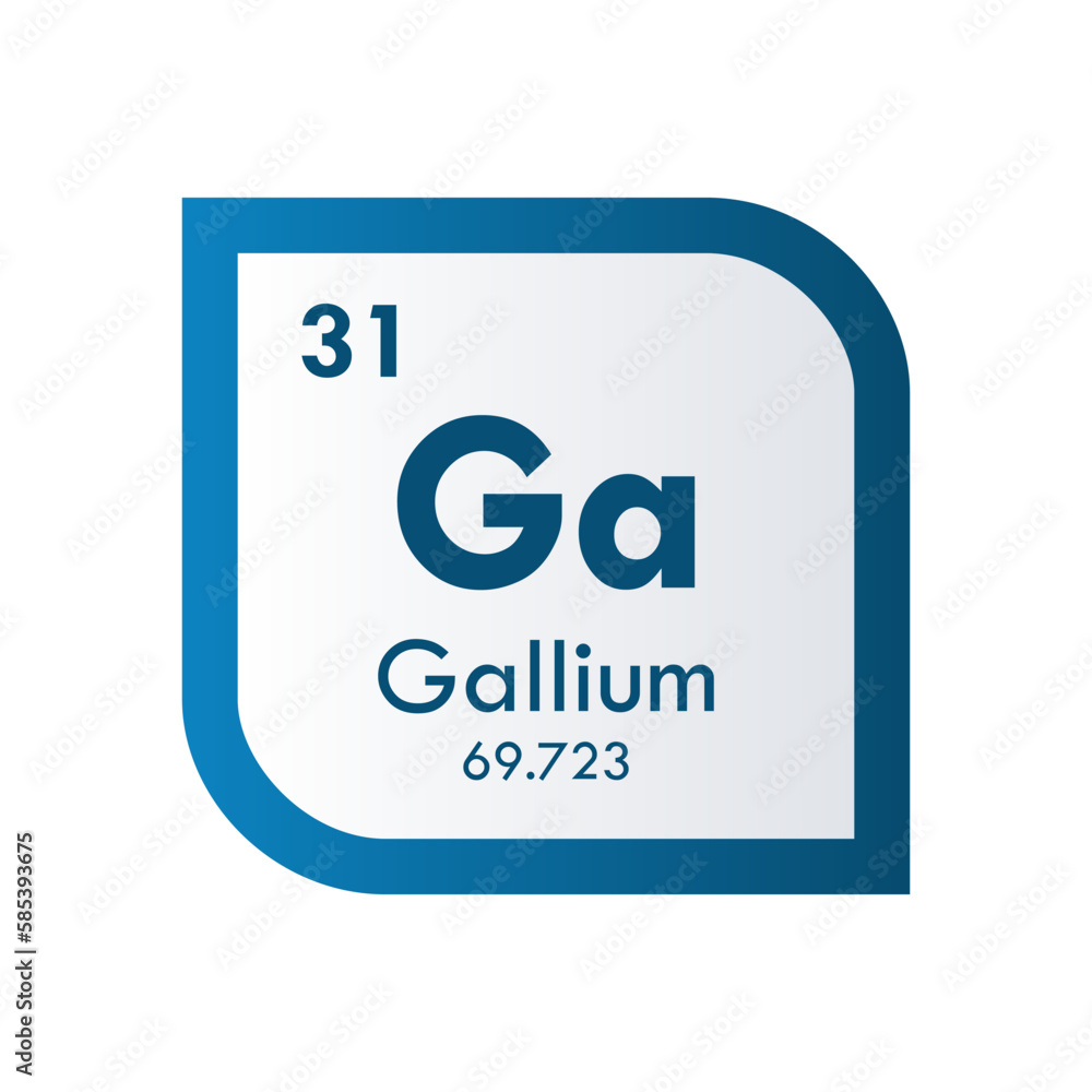 gallium icon set. vector template illustration for web design gallium icon set. vector template illustration for web design