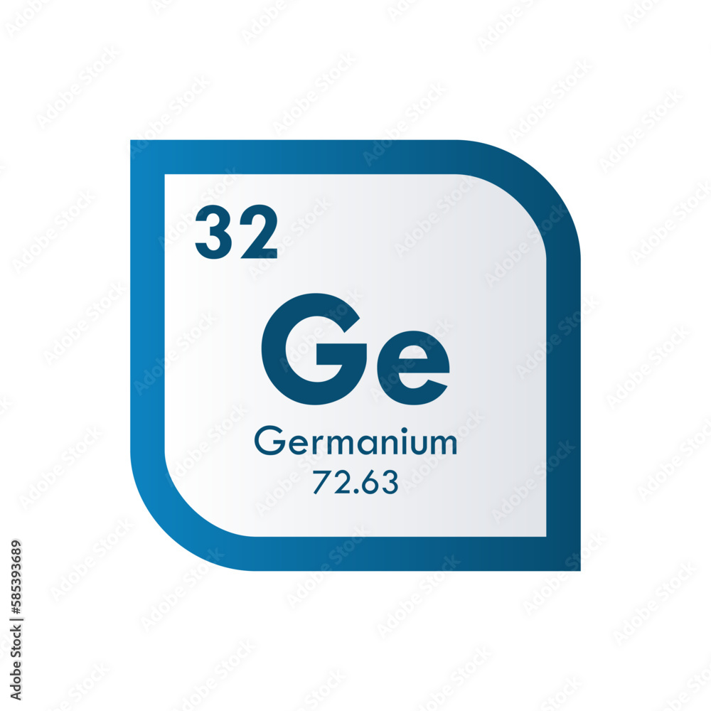 germanium icon set. vector template illustration for web design germanium icon set. vector template illustration for web design