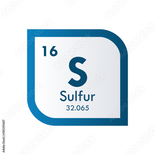 sulfur icon set. vector template illustration  for web design