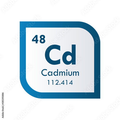 cadmium icon set. vector template illustration  for web design
