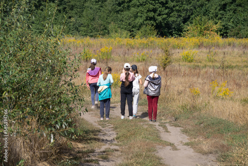 pupils in the forest