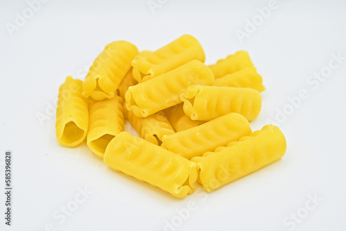 Festonati pasta isolated on a white background photo