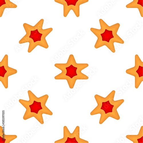Pattern homemade cookie different taste in pastry biscuit