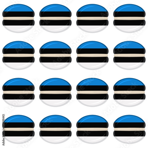 Pattern cookie with flag country Estonia in tasty biscuit Free Download Pattern cookie with flag country Estonia in tasty biscuit - GFXLoad
