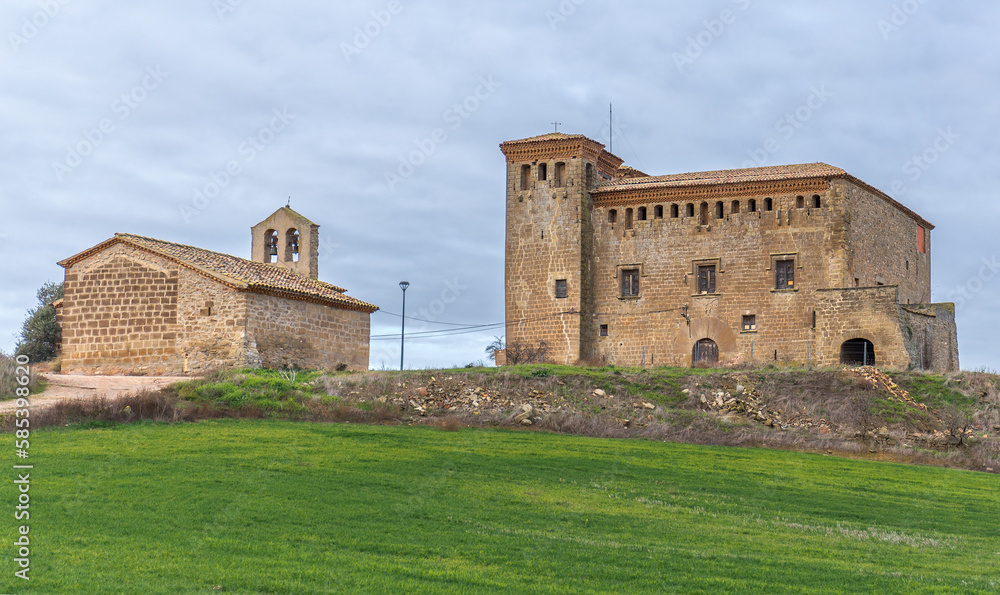 Montcortes Castle in La Segarra, Catalonia