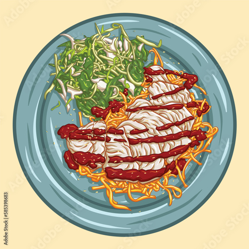 Chicken Teriyaki Noodles