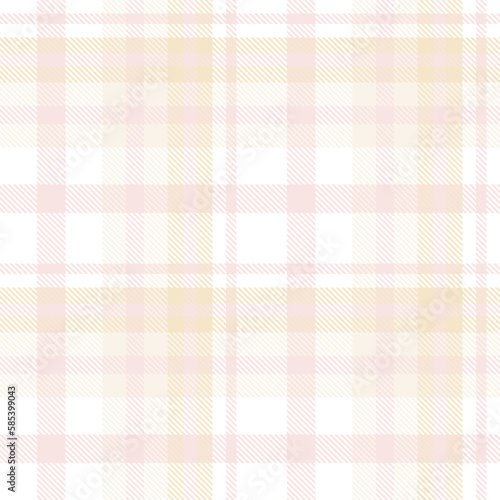 Pastel Tartan Pattern Fashion Design Texture Is Made With Alternating Bands of Coloured Pre Dyed Threads Woven as Both Warp and Weft at Right Angles to Each Other.