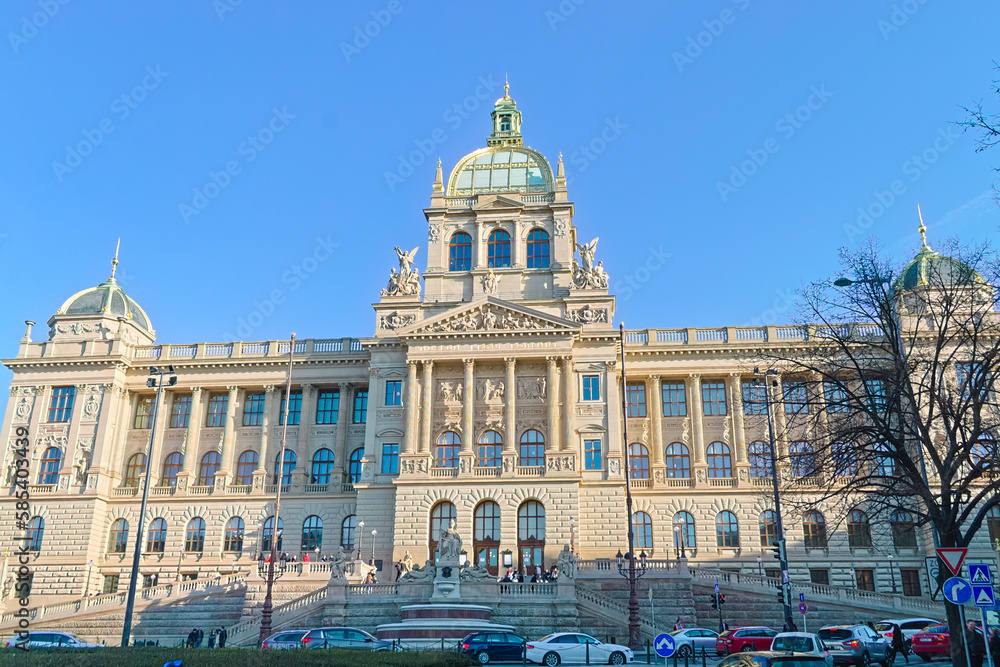 Obraz premium Czech National Museum, Prague, Czech Republic, historical building