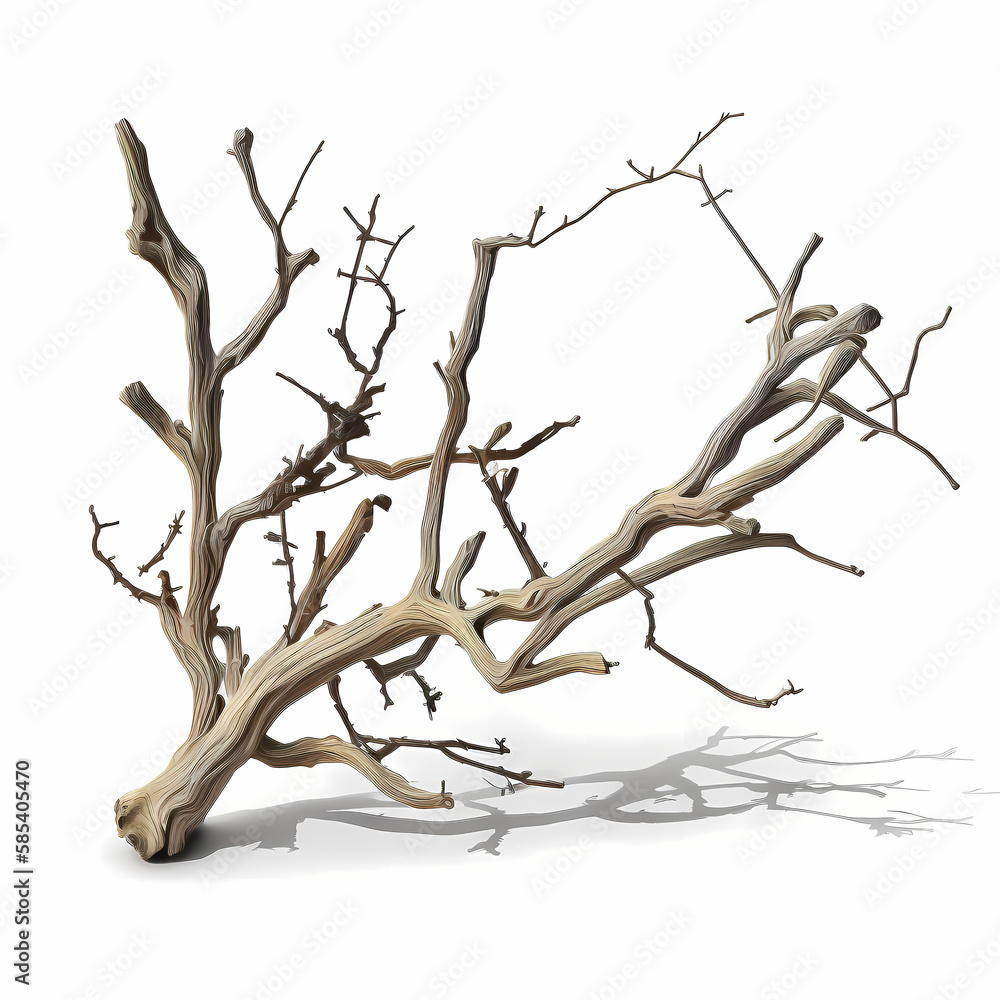 Dry Dead Branch. Generative AI