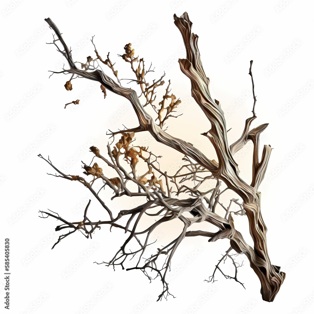 Dry Dead Branch. Generative AI