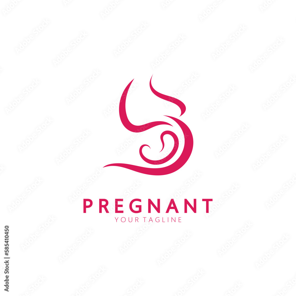 Pregnant logo template vector icon Pregnant logo template vector icon