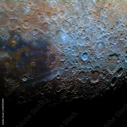 Obraz na plátně Moonscape - Copernicus