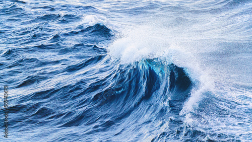 background of stormy sea wa...