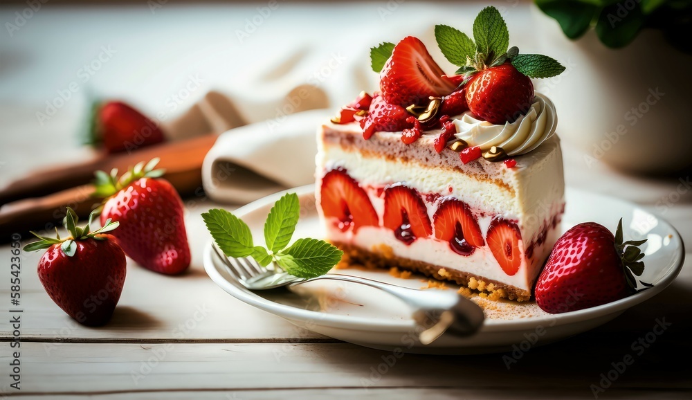 Cake with berries. Cake with berries.