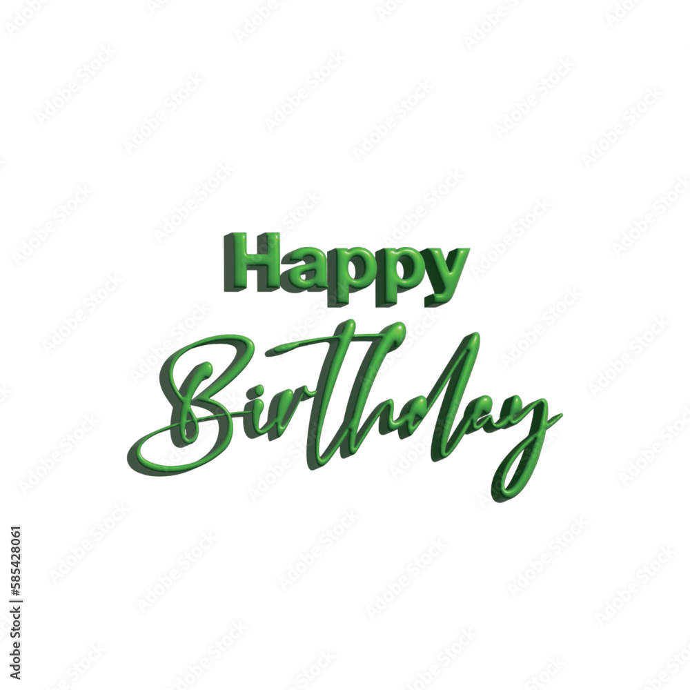 Fototapeta premium Happy Birthday Letter Template