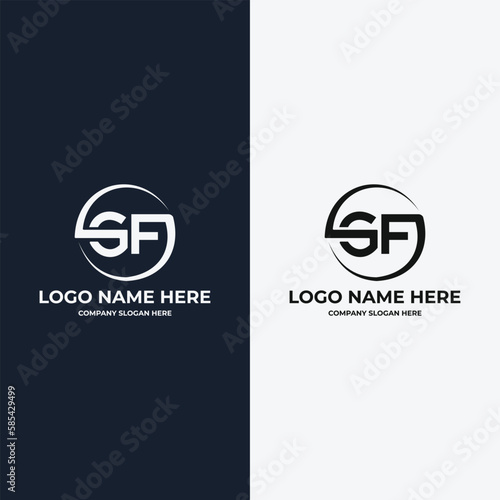 GF Letter logo vector GF word, logo design vector , Fg logo for gf company, 