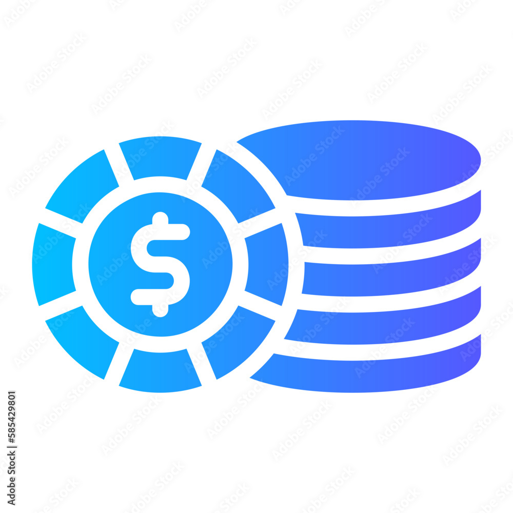 coin gradient icon coin gradient icon