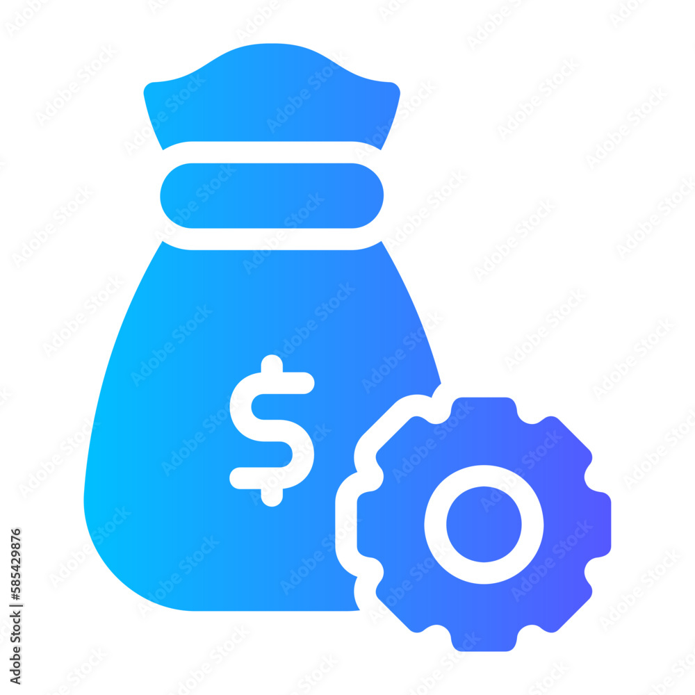 money management gradient icon money management gradient icon