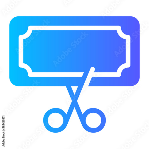 reduction Cost gradient icon