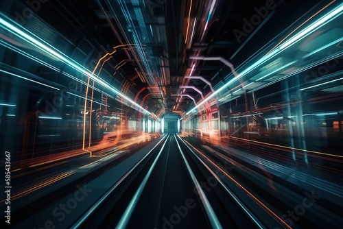 Speed and motion in tunnel, Generative AI