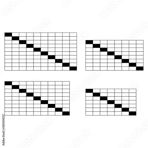 Bracket sport tournament, blank elimination event sign, playoff match vector illustration