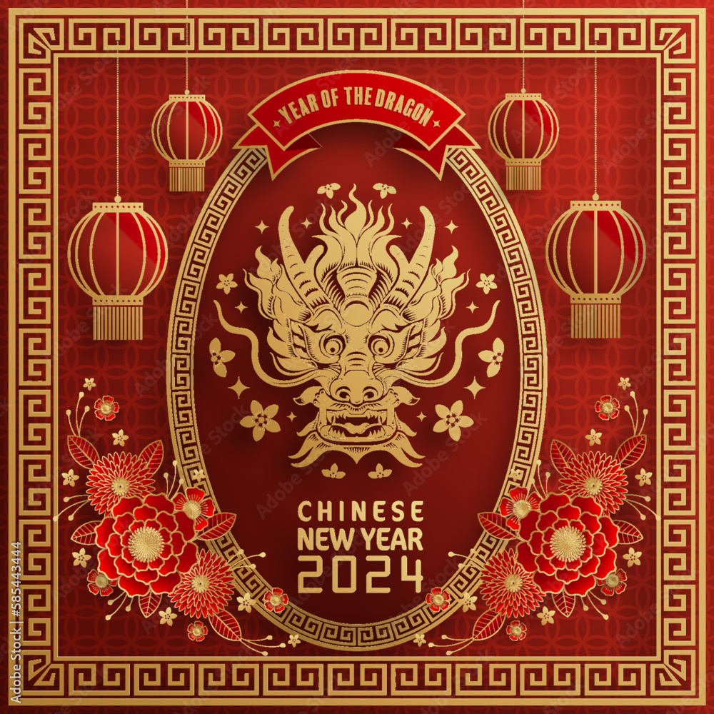 Happy chinese new year 2024 year of the chinese dragon zodiac Happy chinese new year 2024 year of the chinese dragon zodiac