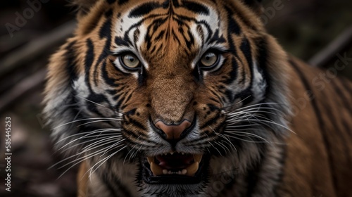 A giant dangerous tiger - created by generative AI © Moritz